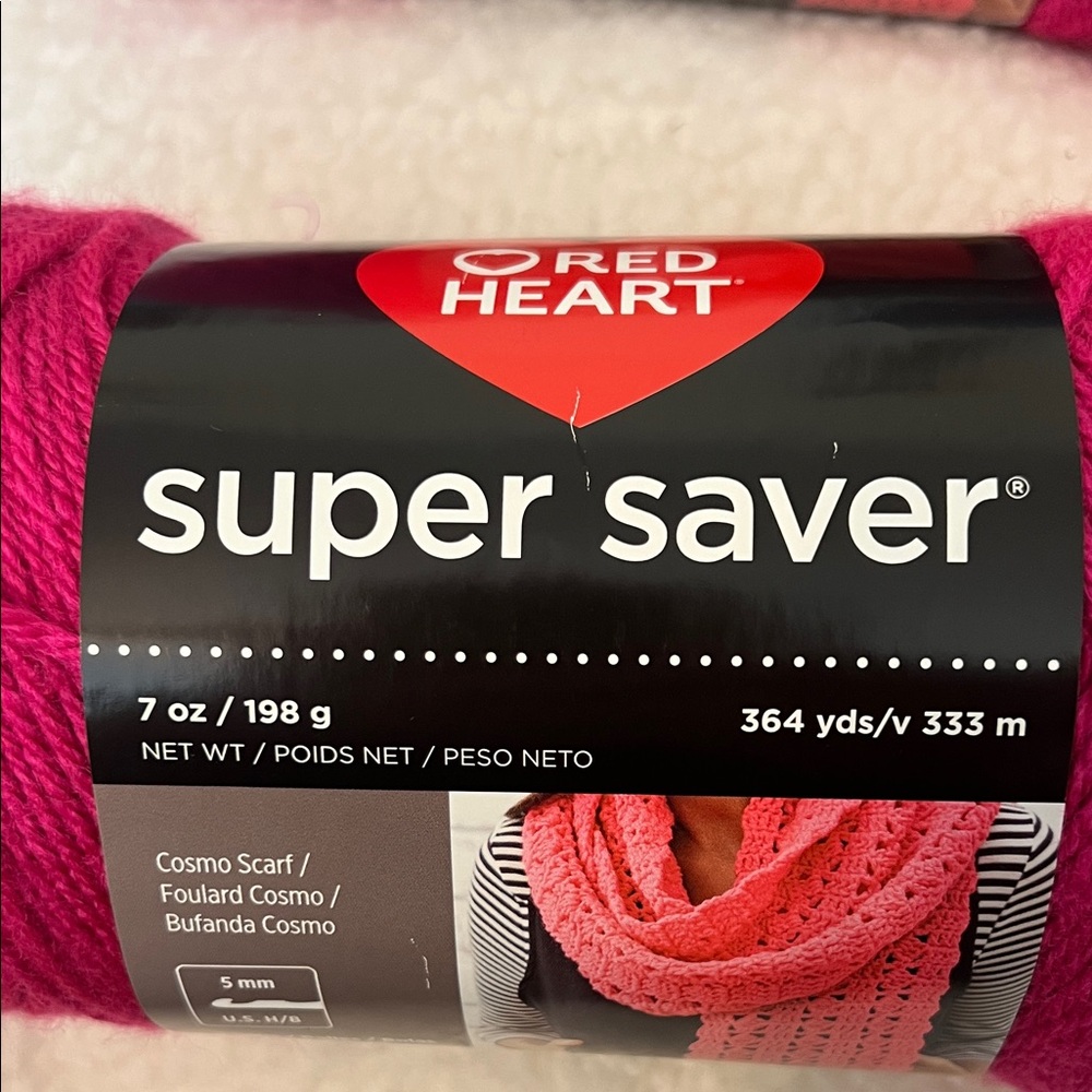 Red Heart Super Saver Yarn - Vibrant Pink - Picture 3 of 5